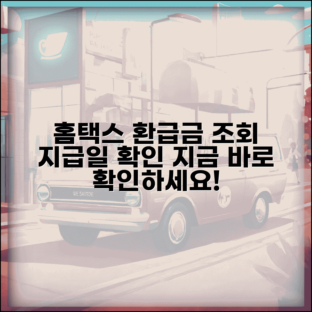 홈택스 환급금 조회 방법 및 지급일 확인하기
