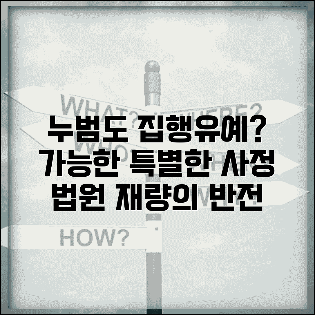 누범기간 중 집행유예 예외 | 특별한 사정 집행유예 | 누범도 집행유예 가능 사례 | 법원 재량권