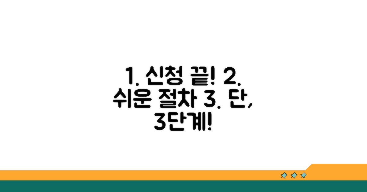 신청 절차 단계별 안내