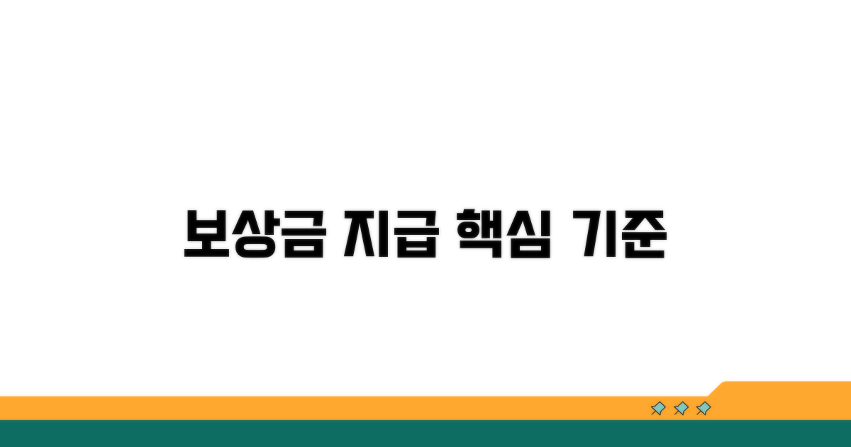 보상금 지급 기준