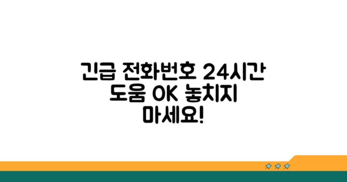 밤낮없이 도움받는 긴급 전화번호