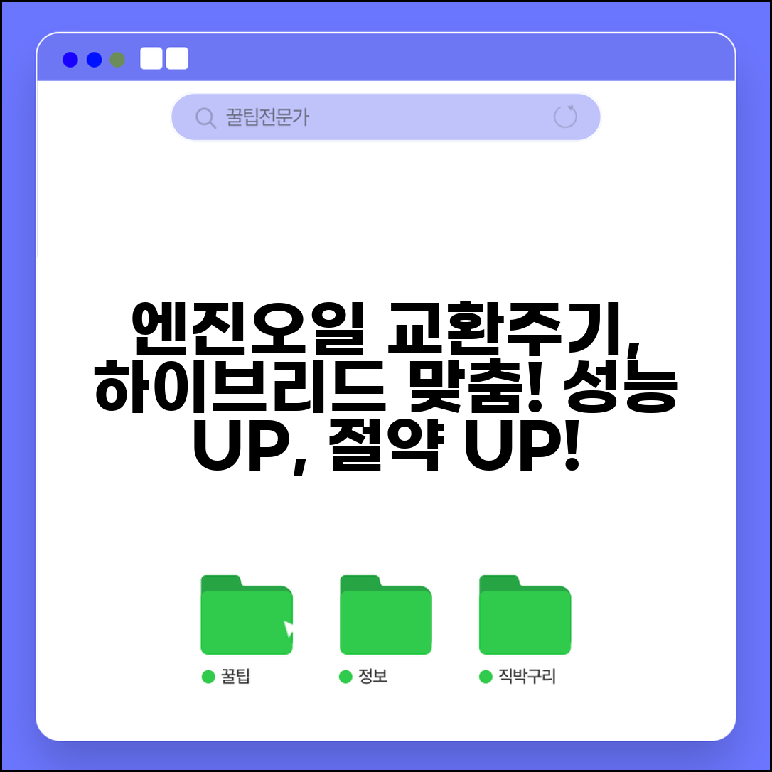 하이브리드 엔진오일 교환주기 | 하이브리드 차량 특성 고려한 엔진오일 관리법