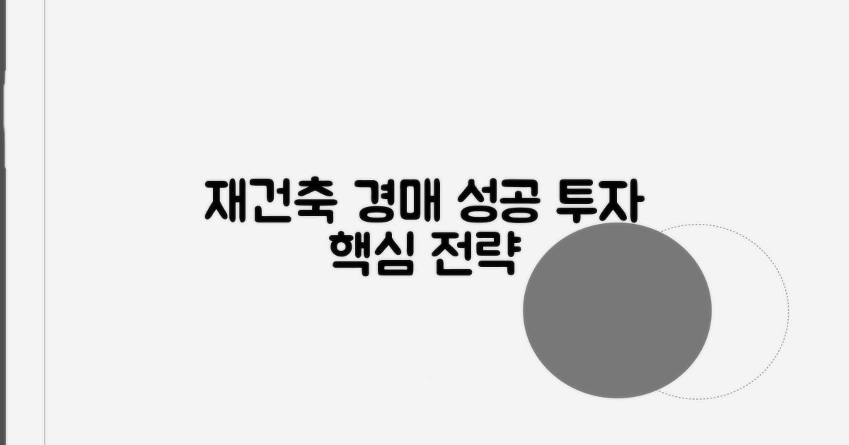 재건축 아파트 경매, 성공 투자 전략