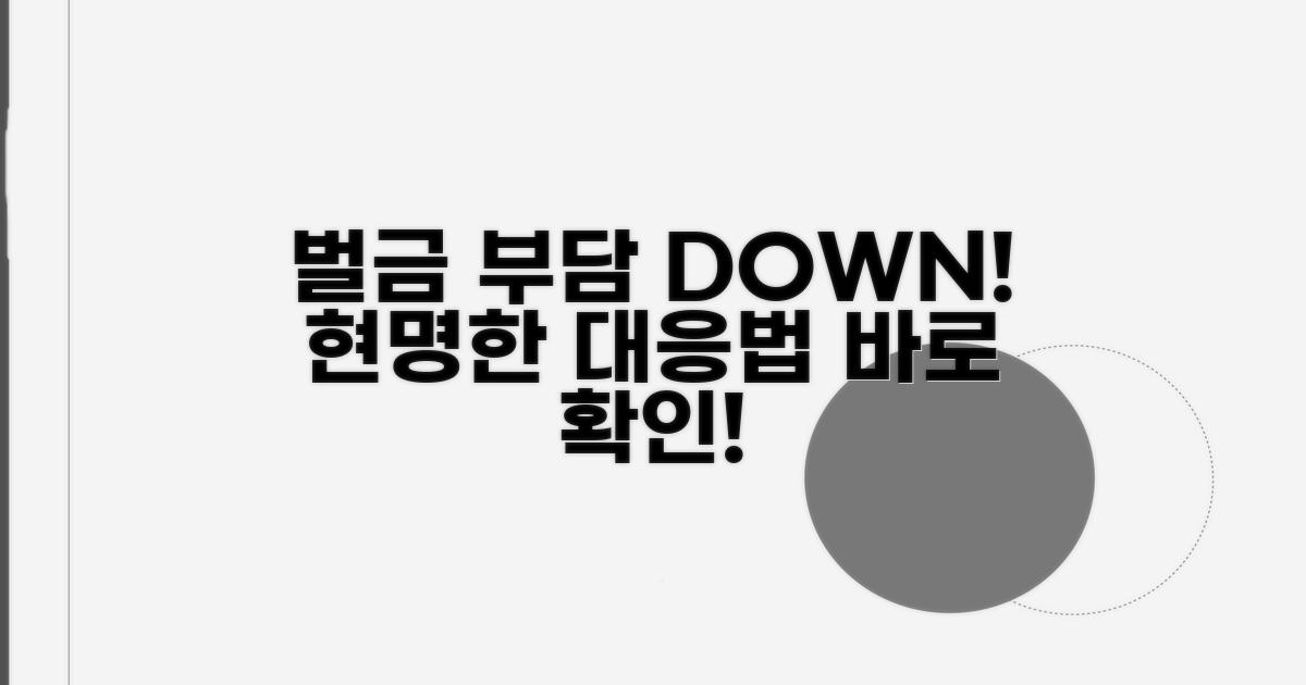 벌금 부담 줄이는 대응 방법