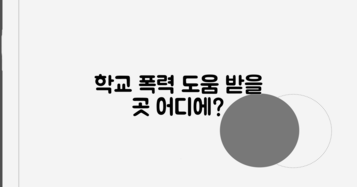 학교 폭력, 어디에 말해야 할까?
