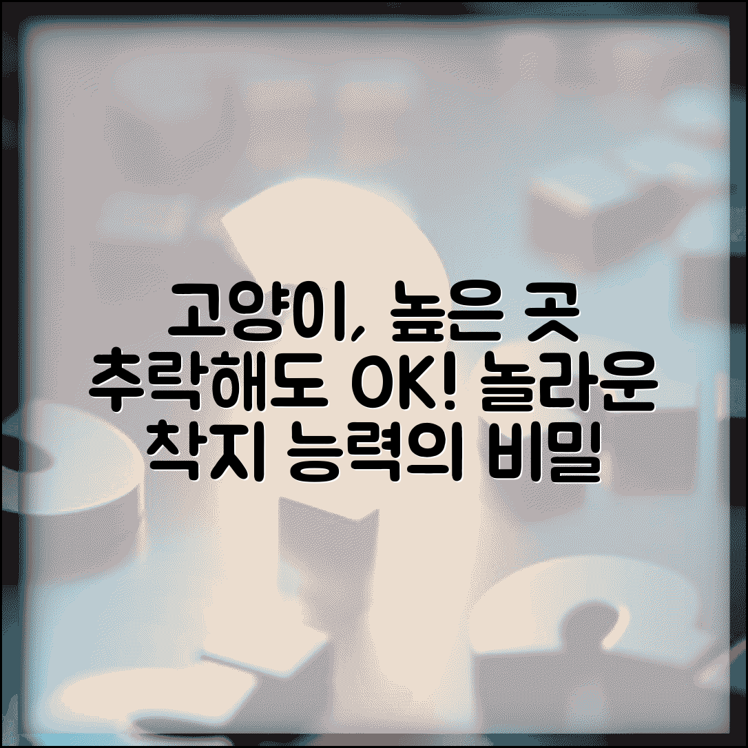 고양이가 높은 곳에서 떨어져도 안 다치는 이유가 뭔가요 | 고양이 착지 | 유연성 | 신체구조