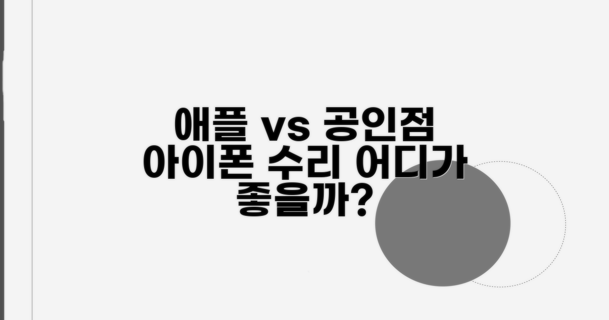 아이폰 수리, 애플스토어 vs 공인 서비스