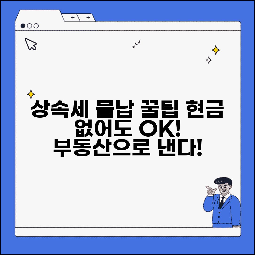 상속세 물납 신청 | 상속세 현금 납부 어려울 때 부동산 물납 조건