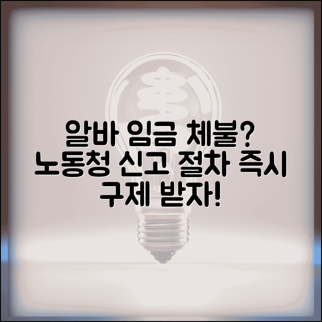 노동청 알바 체불 신고 절차 | 아르바이트생 임금체불 구제 방법