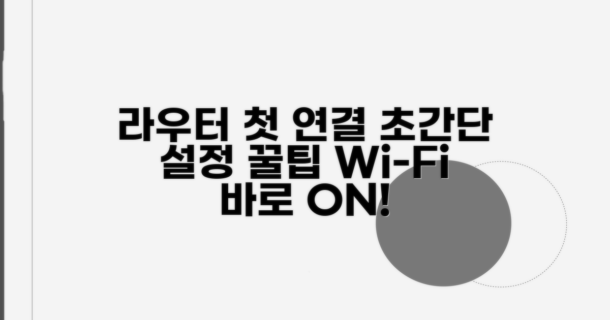 라우터 초기 설정 간단 가이드