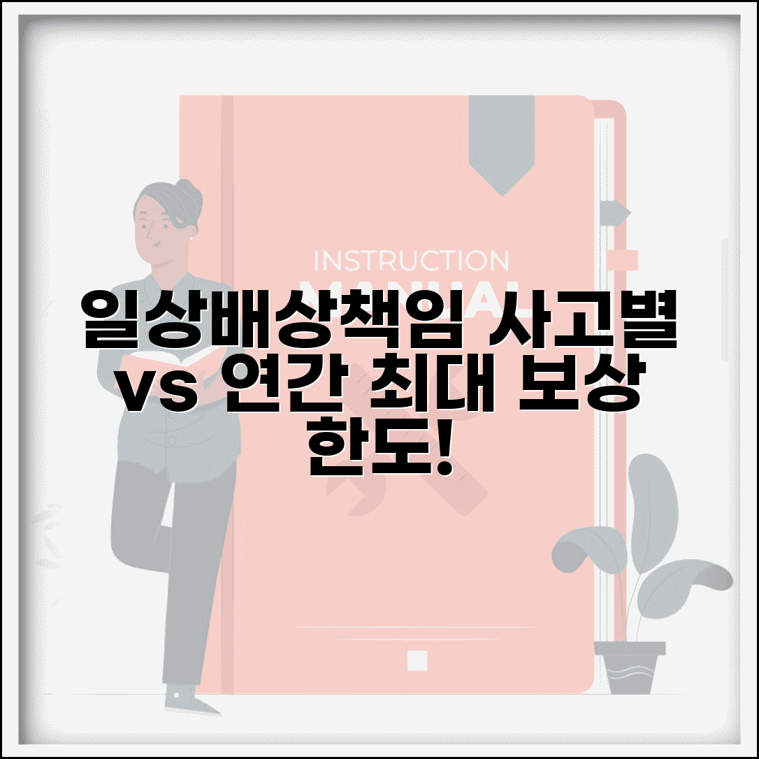 일상생활배상책임보험 보상 한도 | 사고별 최대 보상 한도와 연간 총 보상 한도 기준