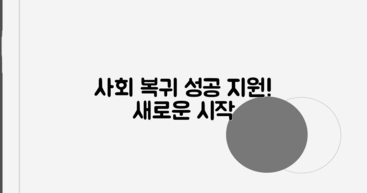 사회 복귀 지원 프로그램 내용