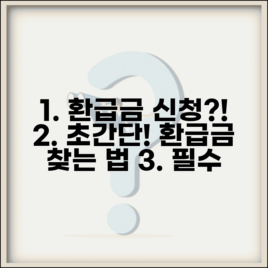 환급금 신청 절차 | 각종 환급금 신청 방법과 필요서류