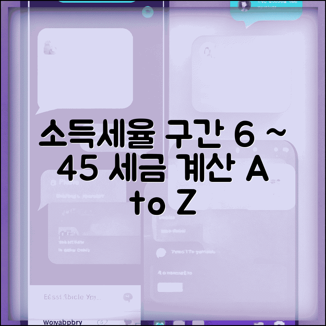 소득세 누진세율 구간 | 개인소득세 6-45% 누진세율 구간별 적용 기준