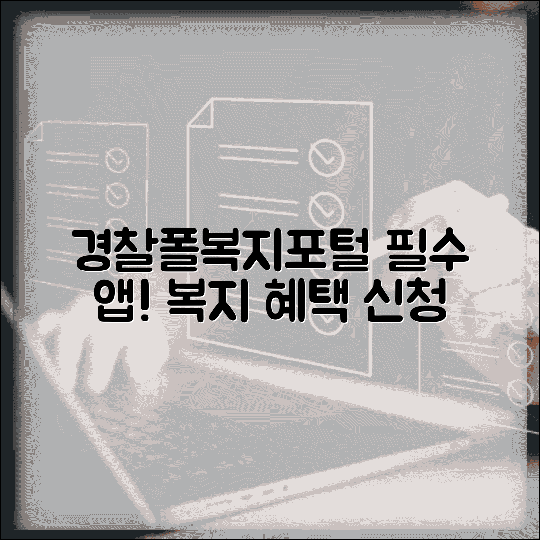 경찰폴복지포털 현직 경찰 필수앱 | 모바일로 복지 혜택 확인하고 신청하기