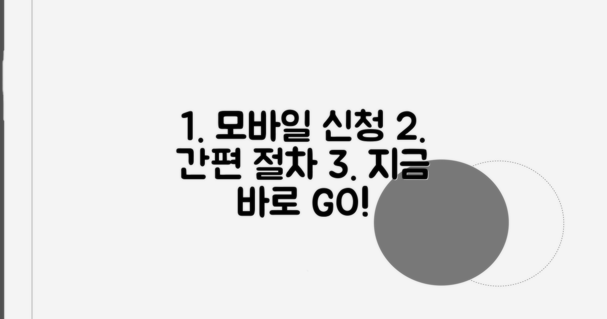 모바일 신청 절차 안내