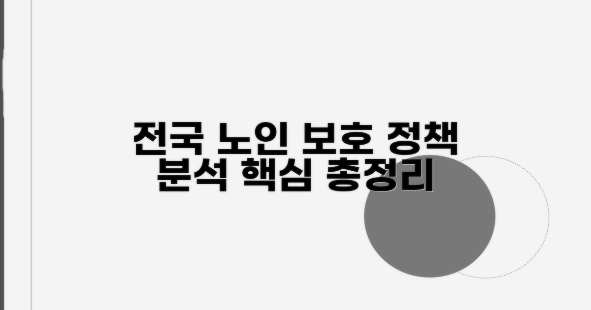 전국 노인 보호 정책 분석