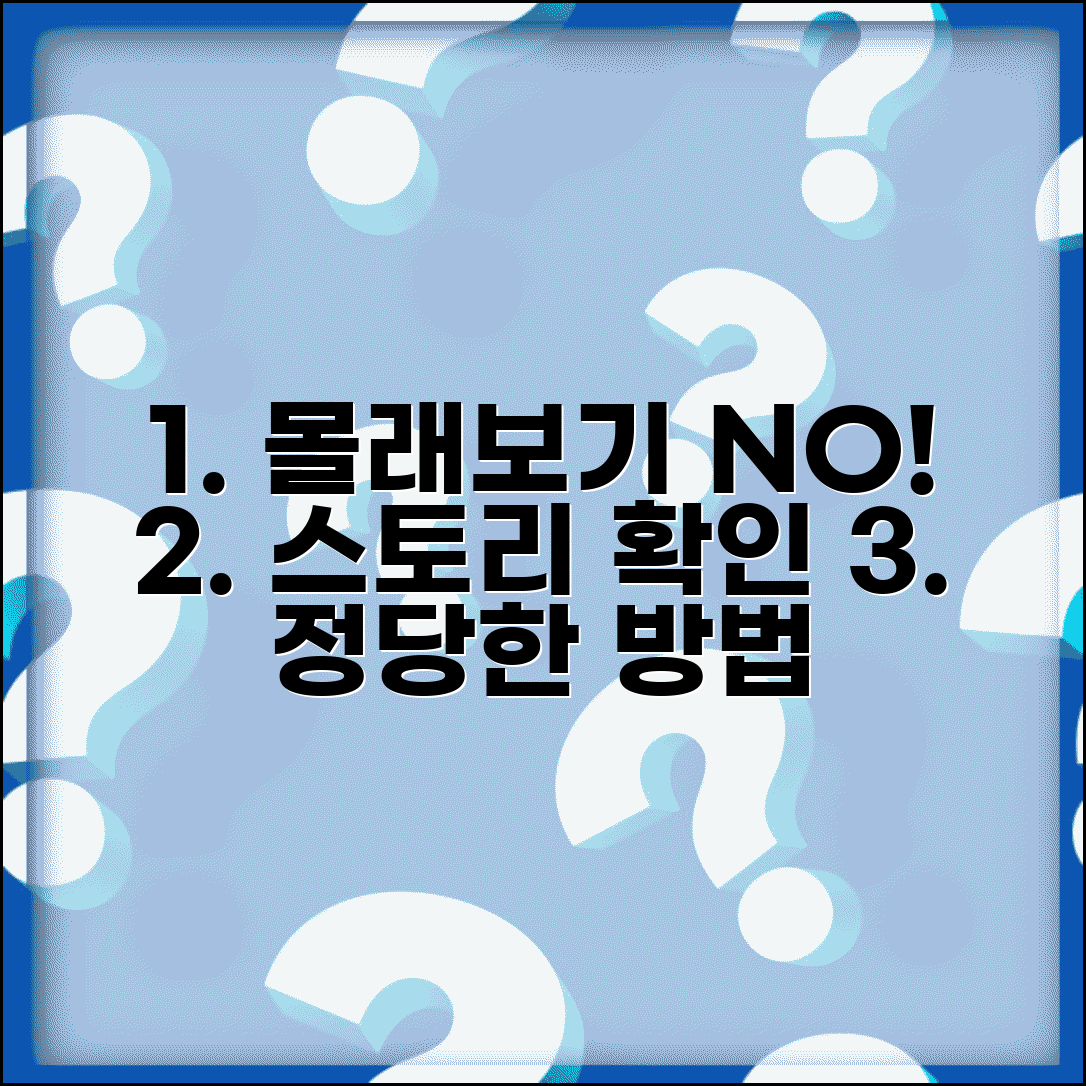 인스타그램 몰래보기 대안 | 정당한 방법으로 스토리 확인하기