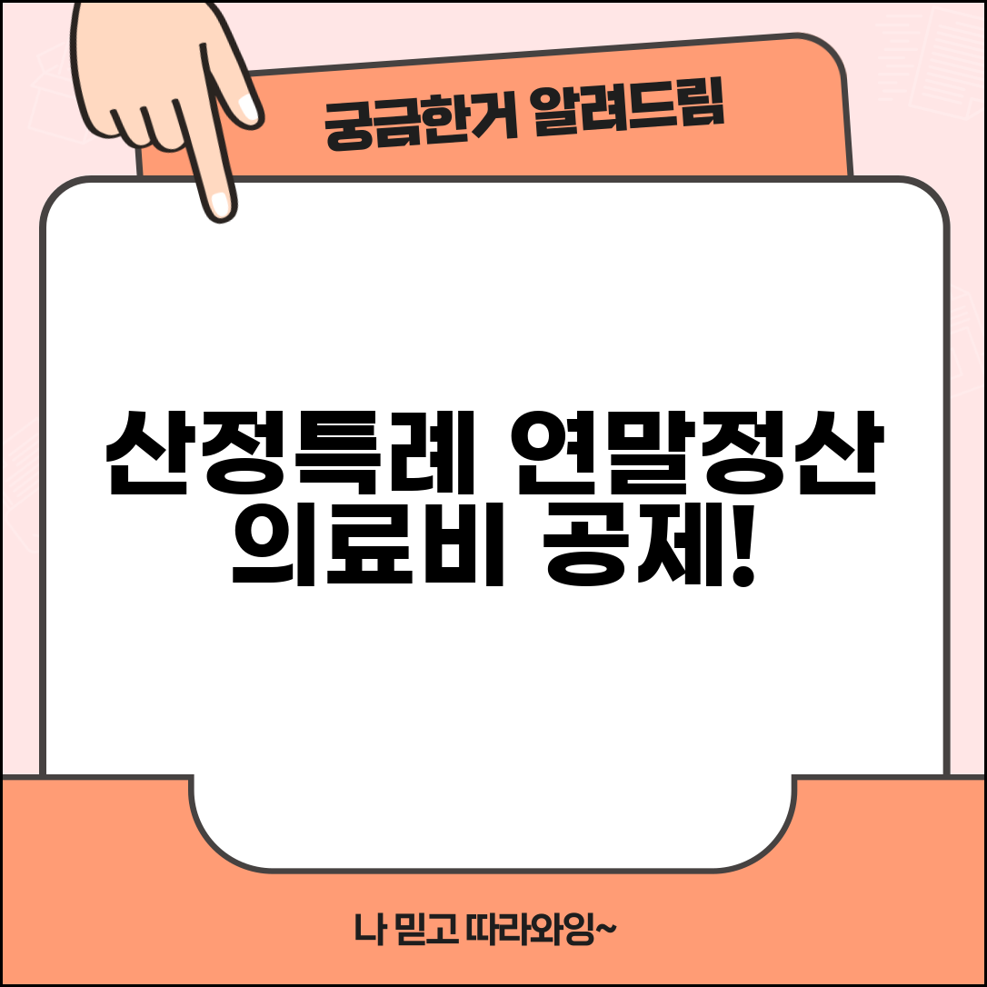 산정특례 연말정산 공제 | 의료비 세액공제 받기