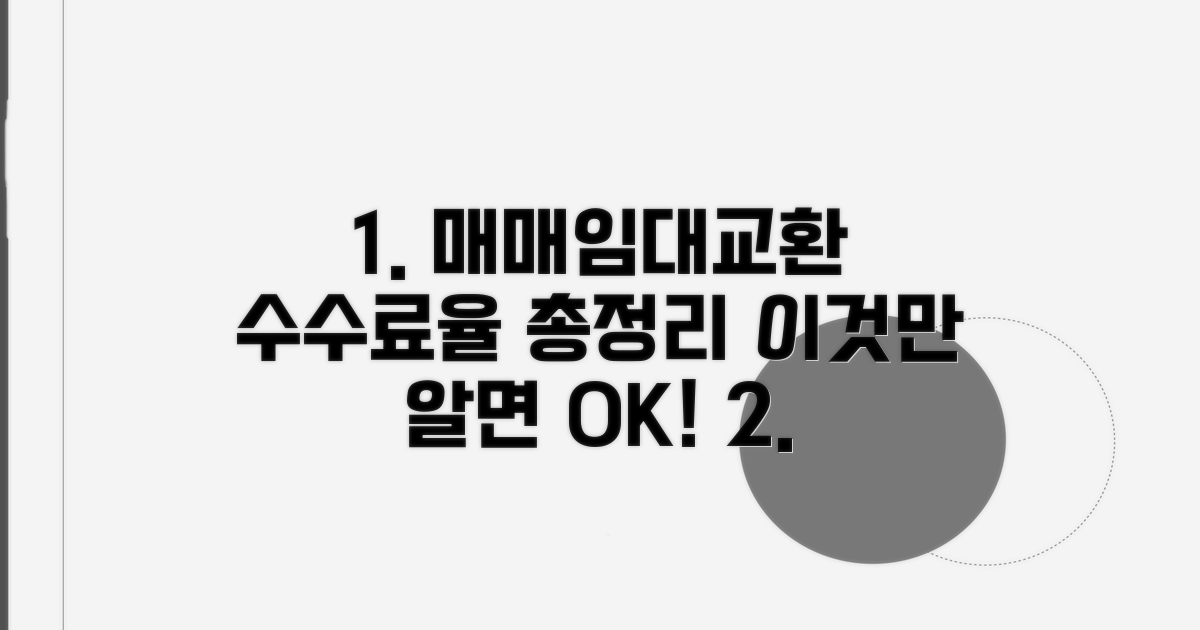 매매/임대/교환 수수료율 총정리