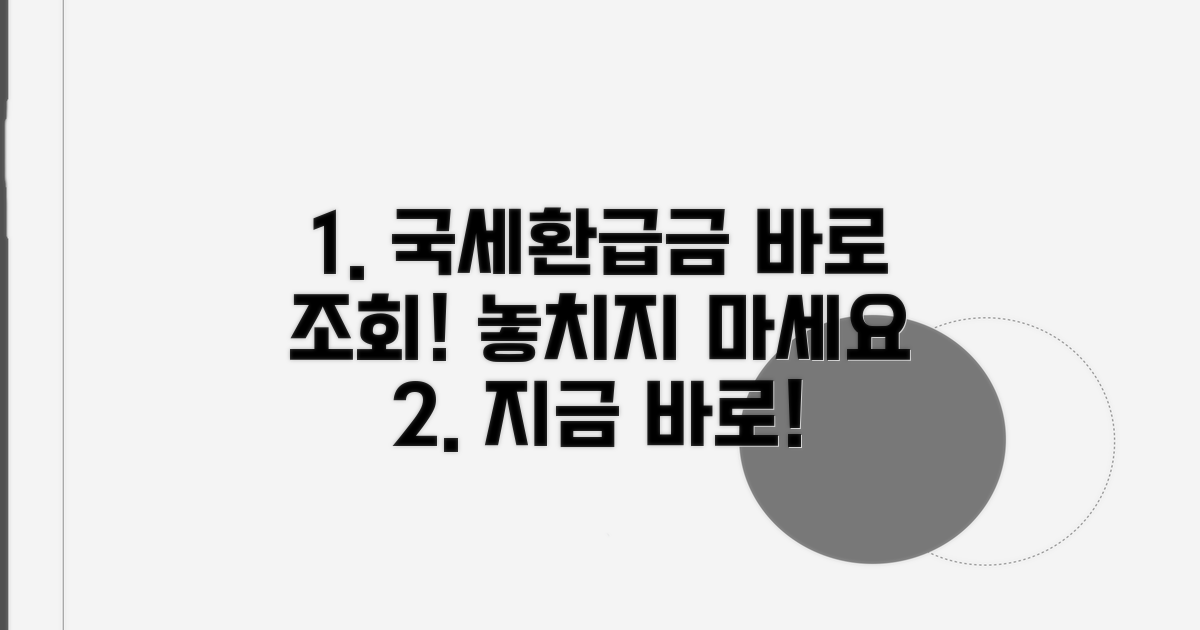 국세환급금 지금 바로 조회하기