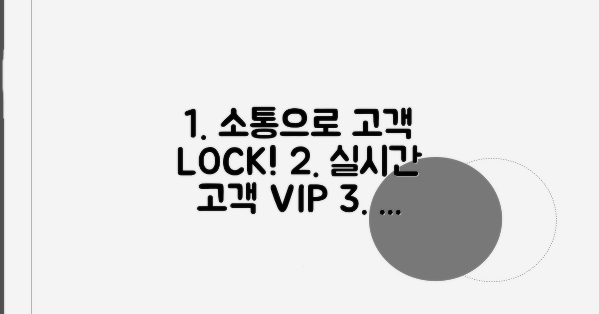 실시간 소통으로 고객 사로잡기