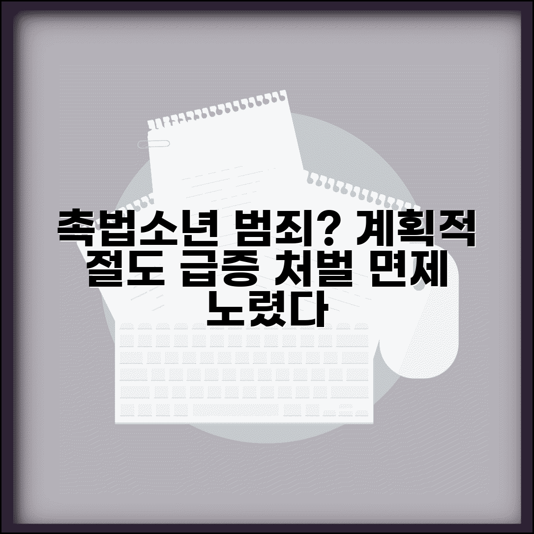 촉법소년 절도 사건 급증 원인 | 처벌 면제를 악용한 계획적 범죄 증가 실태