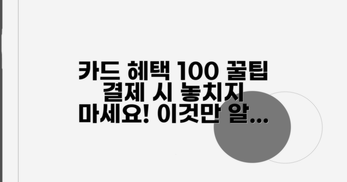 결제 시 카드 혜택 100% 활용법