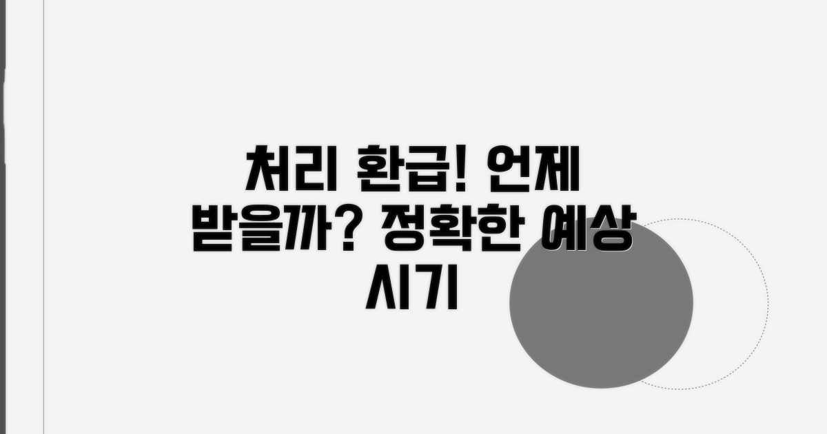처리 과정 및 예상 환급 시기