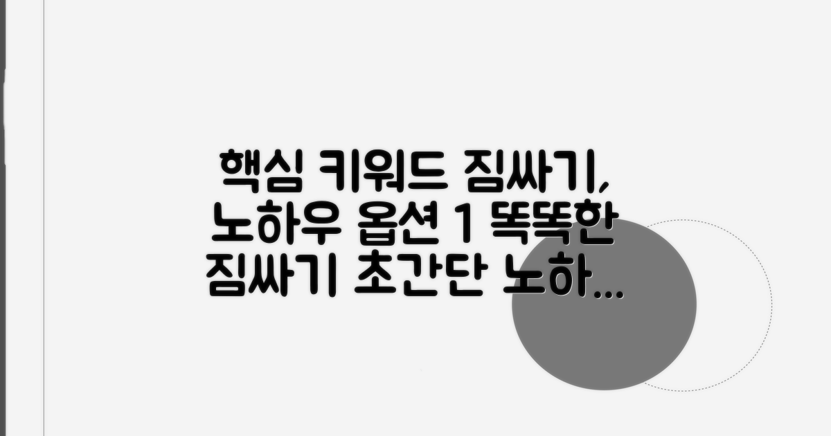 똑똑한 짐 싸기 노하우 공개