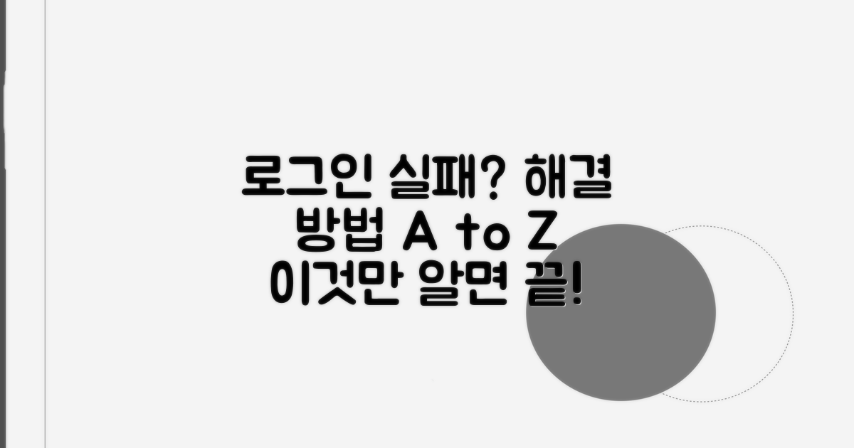 로그인 실패, 해결 방법 총정리