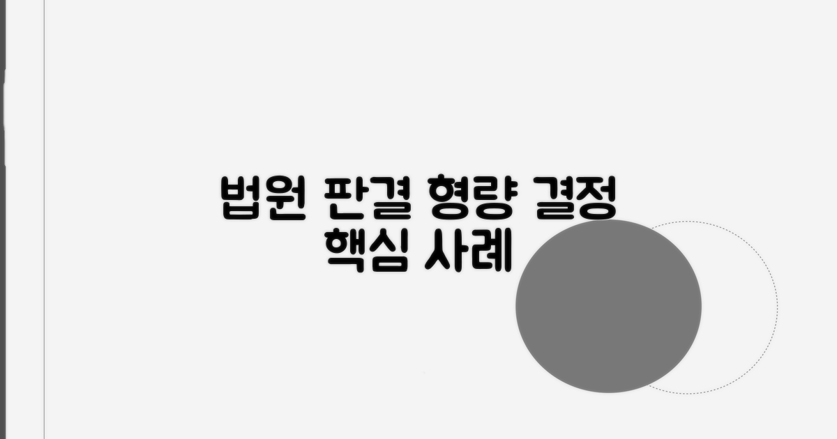 법원 판결 사례로 알아보는 형량