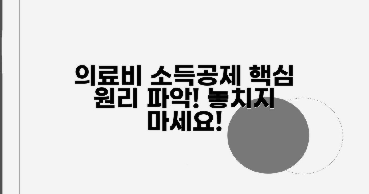 의료비 소득공제 핵심 원리