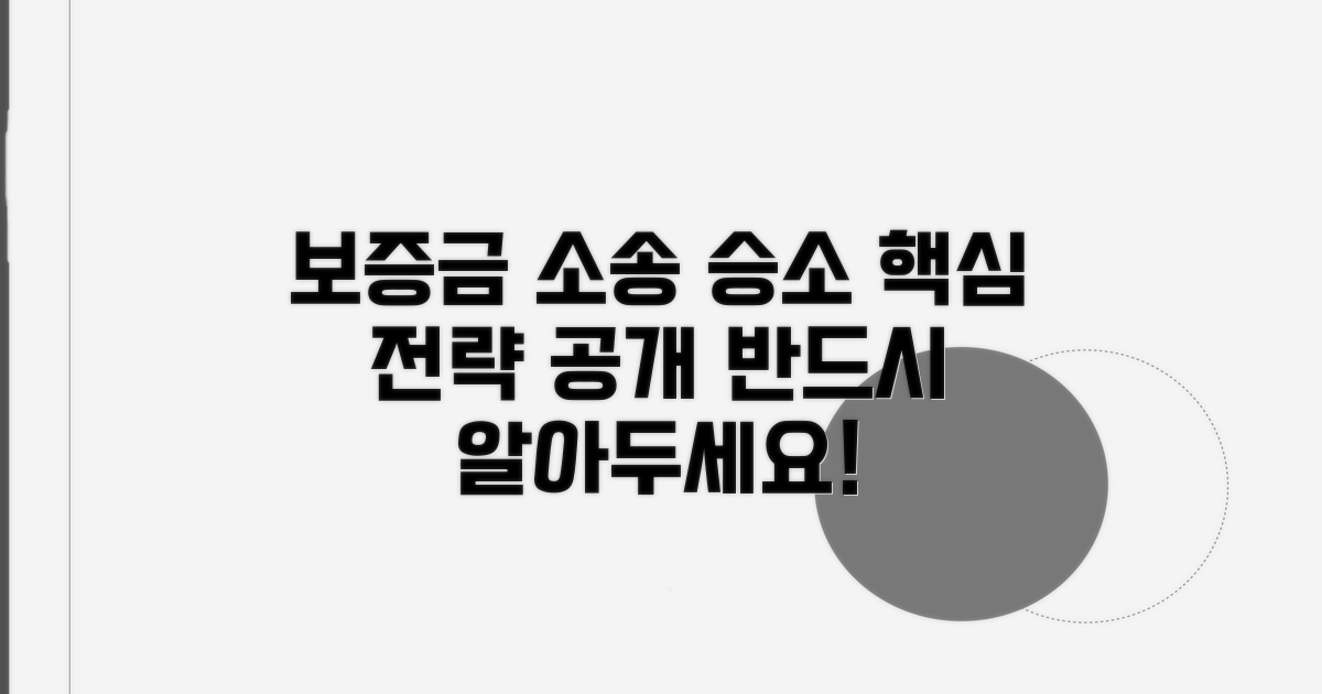 보증금 소송 승소 핵심 전략