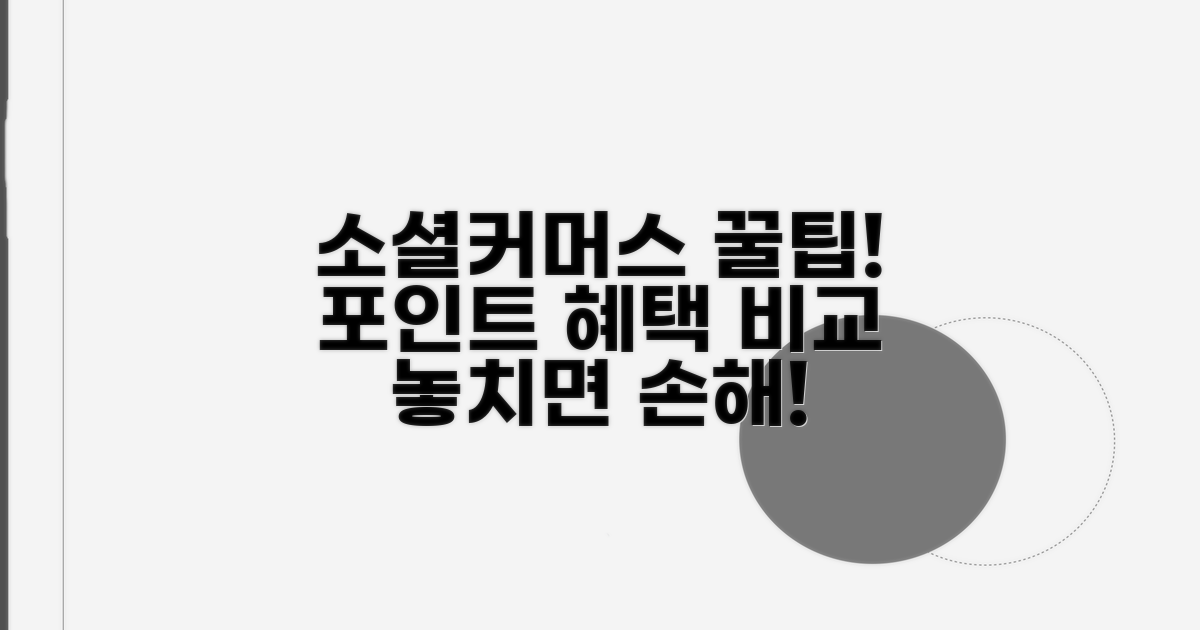 소셜커머스 포인트 혜택 비교 분석