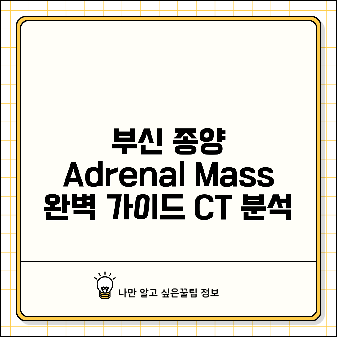 복부CT 부신종양 adrenal mass 소견 완벽가이드 | 부신 종양 크기 기능성 비기능성