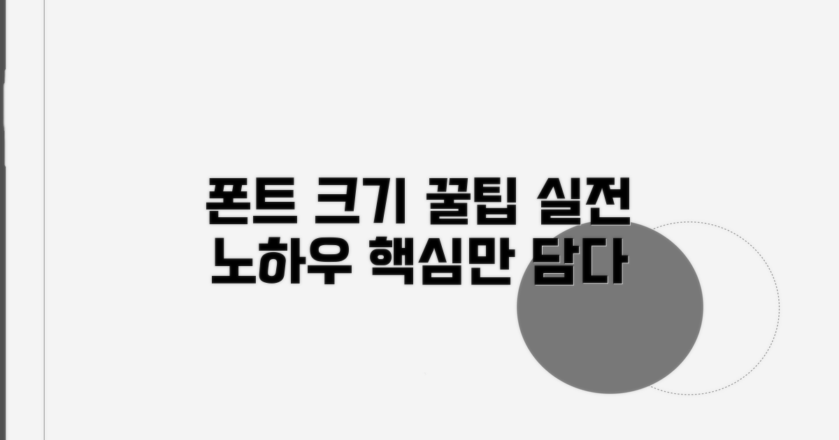 실전! 폰트 크기 적용 꿀팁