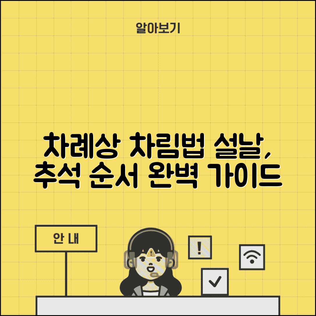 차례상 차리는 순서 방법 | 설날 추석 차례상 차림법