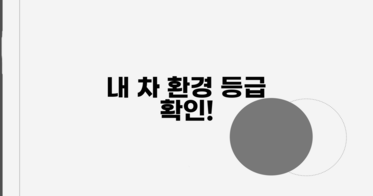 내 차 환경 등급, 쉽고 빠르게 조회