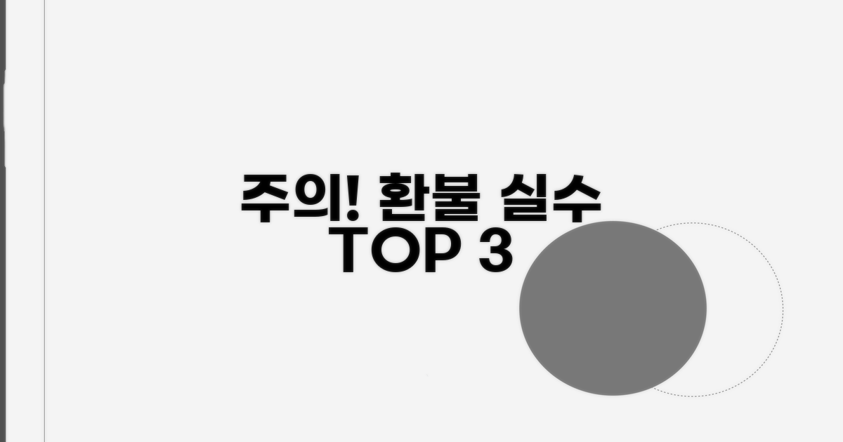 주의! 환불 과정에서 흔히 하는 실수