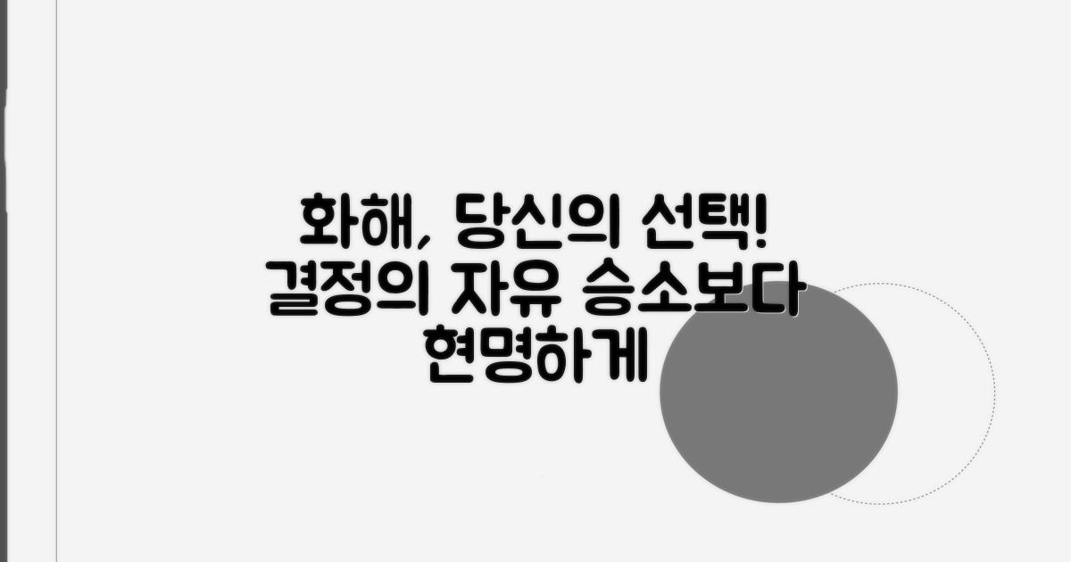 재판상 화해, 선택의 자유
