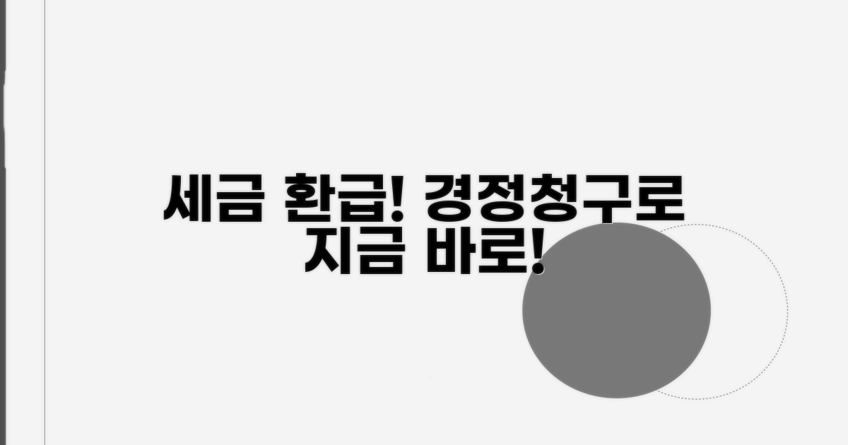 세금 과다납부, 경정청구로 환급받는 법