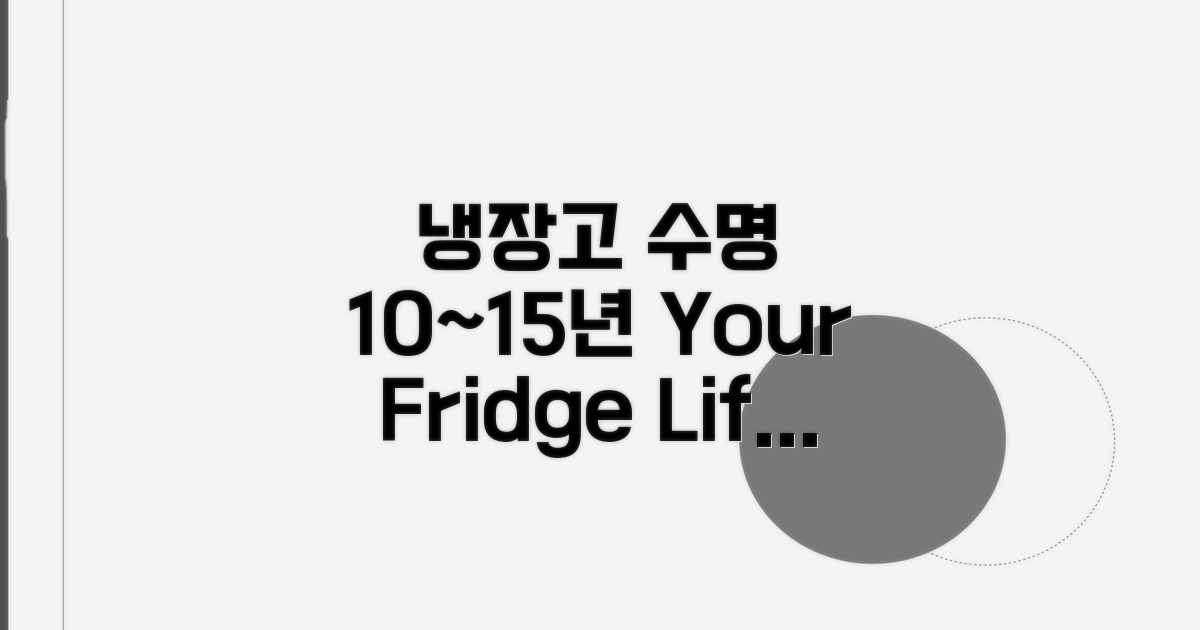 냉장고 수명, 평균 10~15년 파악