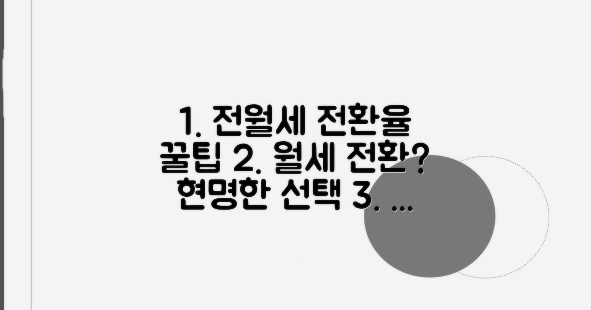 전월세 전환율, 현명하게 활용하기