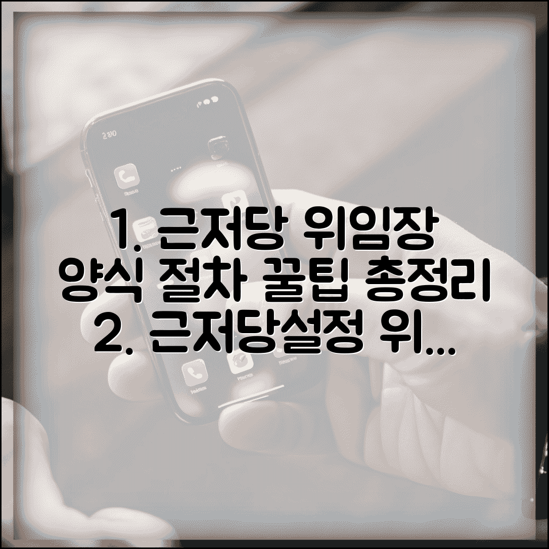 근저당권설정 위임장 양식 | 대리신청 절차, 필요서류, 작성 팁 총정리