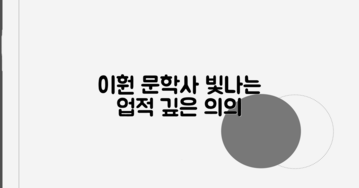 이훤 작품의 문학사적 성취와 의의