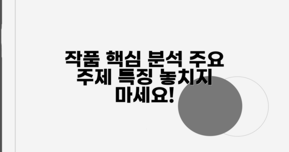 주요 작품 속 주제와 특징 조명