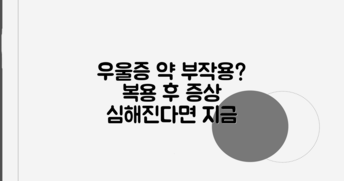 우울증 증상, 약 복용 후 나타난다면