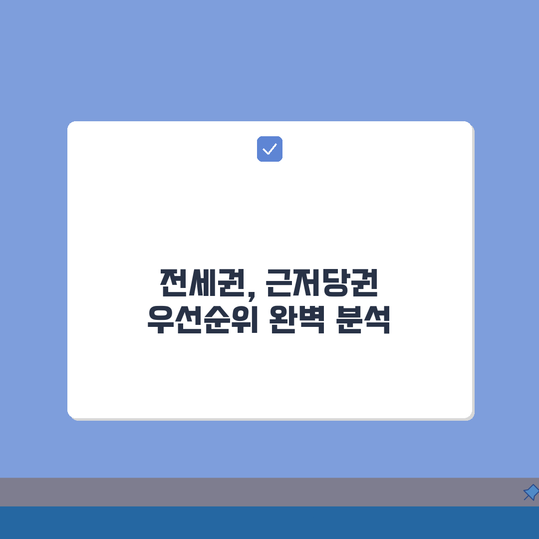 전세권부 근저당권 효력 | 전세권과 근저당권 우선순위 5가지 핵심 분석